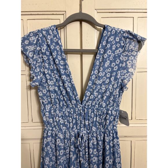 NWT Altar’d State size XS blue & white floral midi dress - Picture 3 of 6